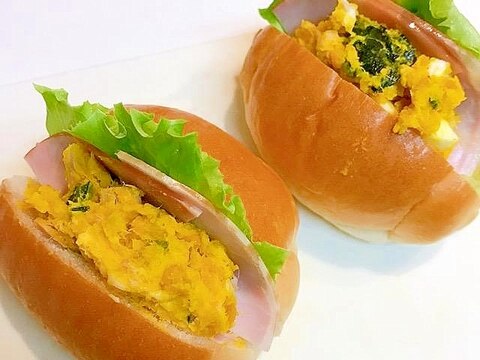 明日のランチに♪ツナ&かぼちゃサラダロールサンド